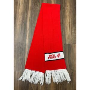 VTG 1984 ICE USA NCAA NCSU NC State Wolfpack Pack Power acrylic scarf